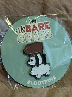 Loot Crate Black We Bare Bears Backing Card